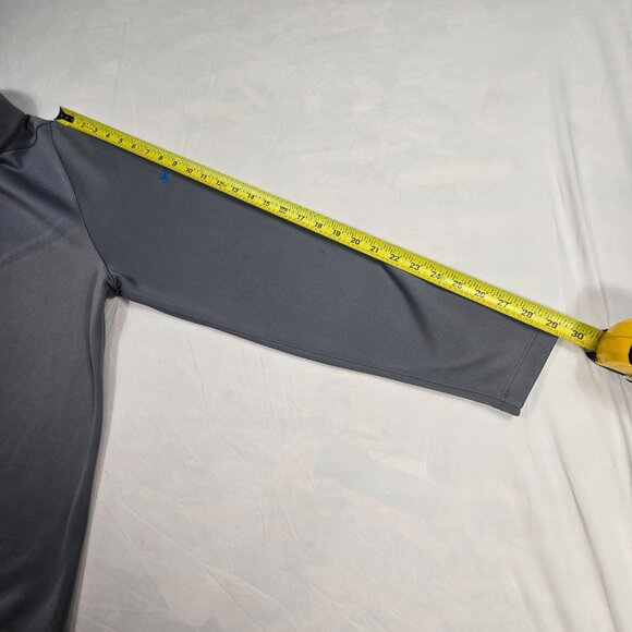 Nike Golf Dri-FIT Pullover 1/4 Zip Mens Sz Large Gray/Blue Martin Marietta Logo - Picture 6 of 12